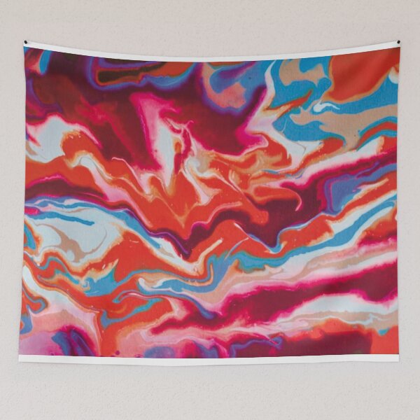 Item preview, Dreamland - Acrylic pour painting - psychedelic colours designed and sold by Debsta75.