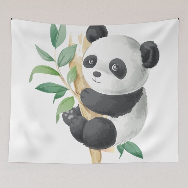 Item preview, Cute panda cartoon illustration designed and sold by GoDesign1.