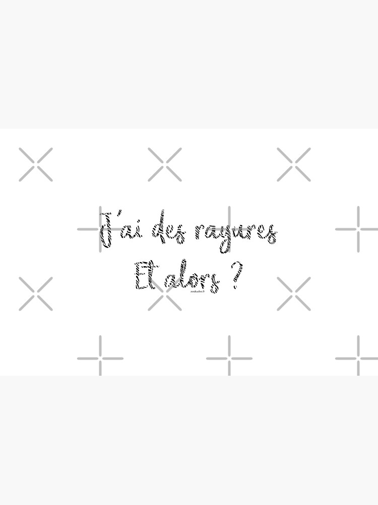 Aperçu 4 sur 4. Pochette avec l'œuvre J'ai des rayures Et alors ? créée et vendue par AudreyJanvier.