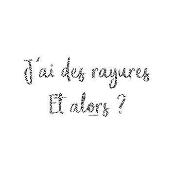 Aperçu de l'œuvre J'ai des rayures Et alors ? de Audrey Janvier | AJD