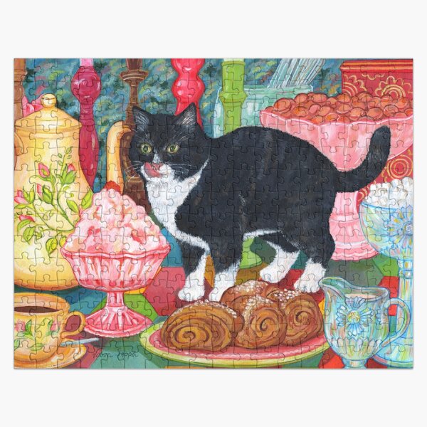 Tea for Two (for a Cat and You) Jigsaw Puzzle