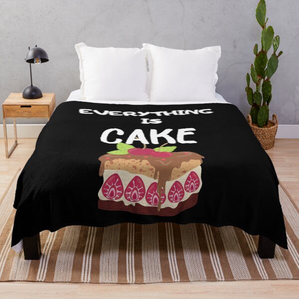 Item preview, Everything is cake funny cherry cake quote designed and sold by OneTimeEngineer.