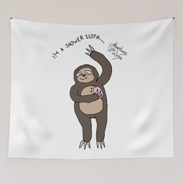 Item preview, Sloths also have to take a shower designed and sold by AdventuresLuise.