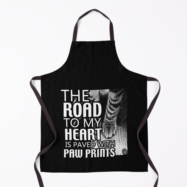 Item preview, The road to my heart is paved with paw paints - Awesome cat lover Gift designed and sold by Teenation9.