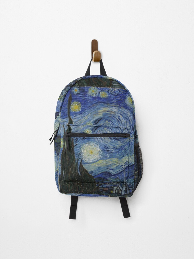 Starry (UltraHD) by Vincent van Gogh " Backpack for Sale by MarcoPolok Redbubble