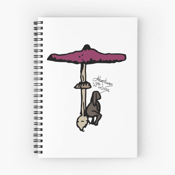 Item preview, Dog takes a break under mushroom tree designed and sold by AdventuresLuise.