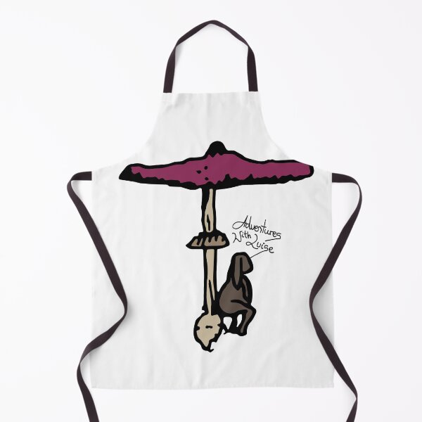 Item preview, Dog takes a break under mushroom tree designed and sold by AdventuresLuise.