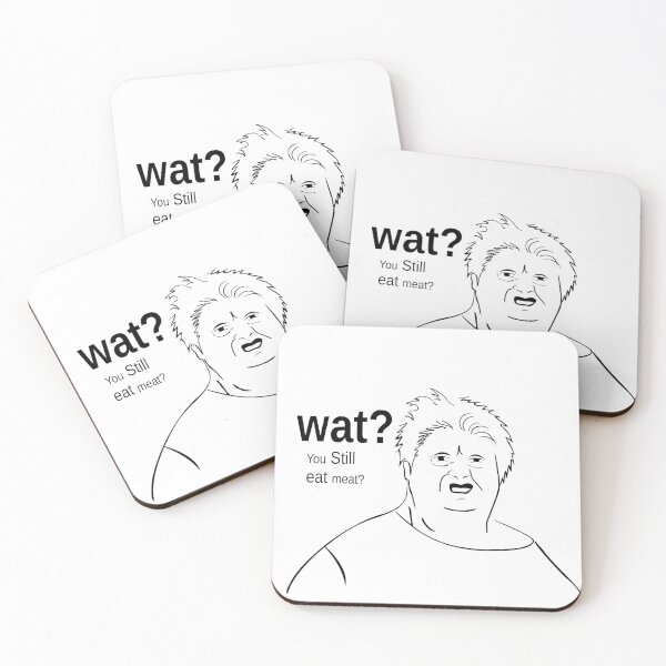 Item preview, Wat? you still eat meat? designed and sold by munizz.