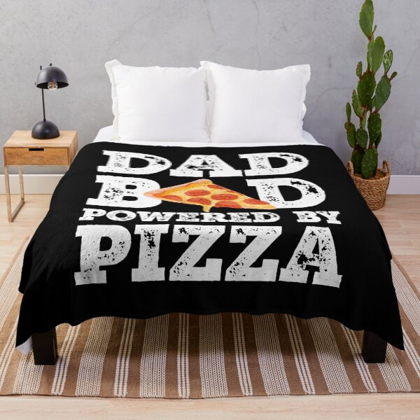 Artikelvorschau, Papa Bod Powered By Pizza Vater Figur Geschenke Idee mit lustiger Grafik für Food Lovers entworfen und verkauft von Orange Pieces.