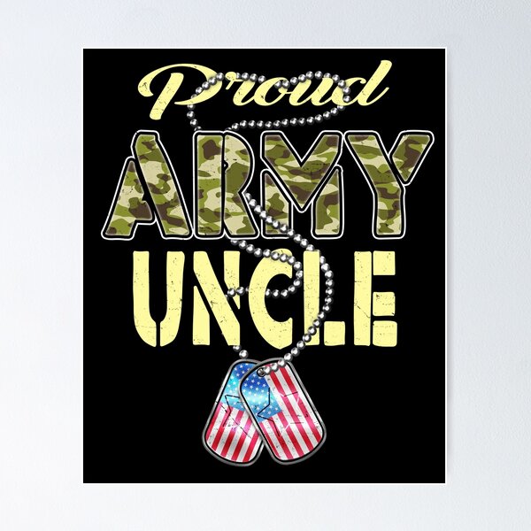 Item preview, Proud Army Uncle - Camo US Flag Dog Tag - Military Uncle Gifts designed and sold by DesignCube.