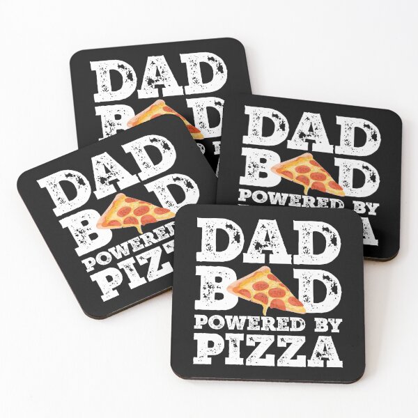 Item preview, Dad Bod Powered By Pizza Father Figure Gifts Idea with Funny Graphic for Food Lovers designed and sold by Orange Pieces.