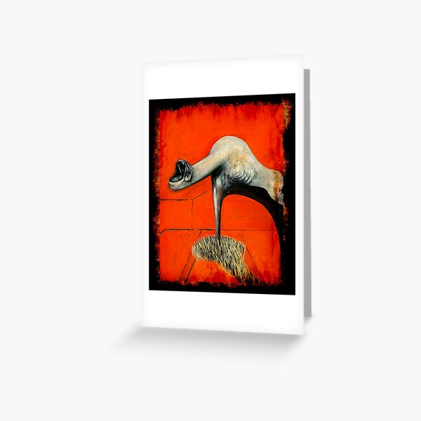 Item preview, Figure at base of crucifixion Francis Bacon painting art lover artist gift t shirt or mask designed and sold by Johannesart.