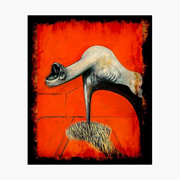 Item preview, Figure at base of crucifixion Francis Bacon painting art lover artist gift t shirt or mask designed and sold by Johannesart.