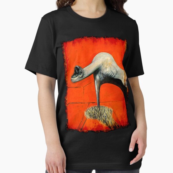 Item preview, Figure at base of crucifixion Francis Bacon painting art lover artist gift t shirt or mask designed and sold by Johannesart.