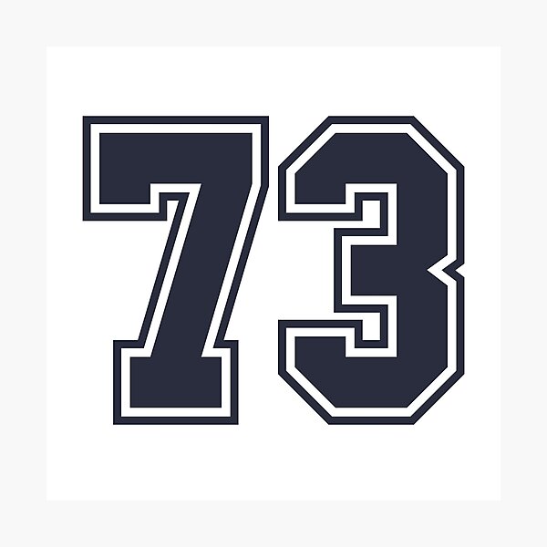 Item preview, 73 Sports Number Seventy-Three designed and sold by HelloFromAja.