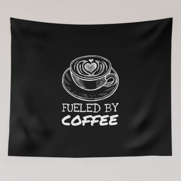 Item preview, Fueled By Coffee Heart Latte White designed and sold by quoteology.