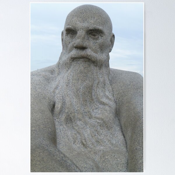 Item preview, Bearded Man, Gustav Vigeland designed and sold by SoulSparrow.