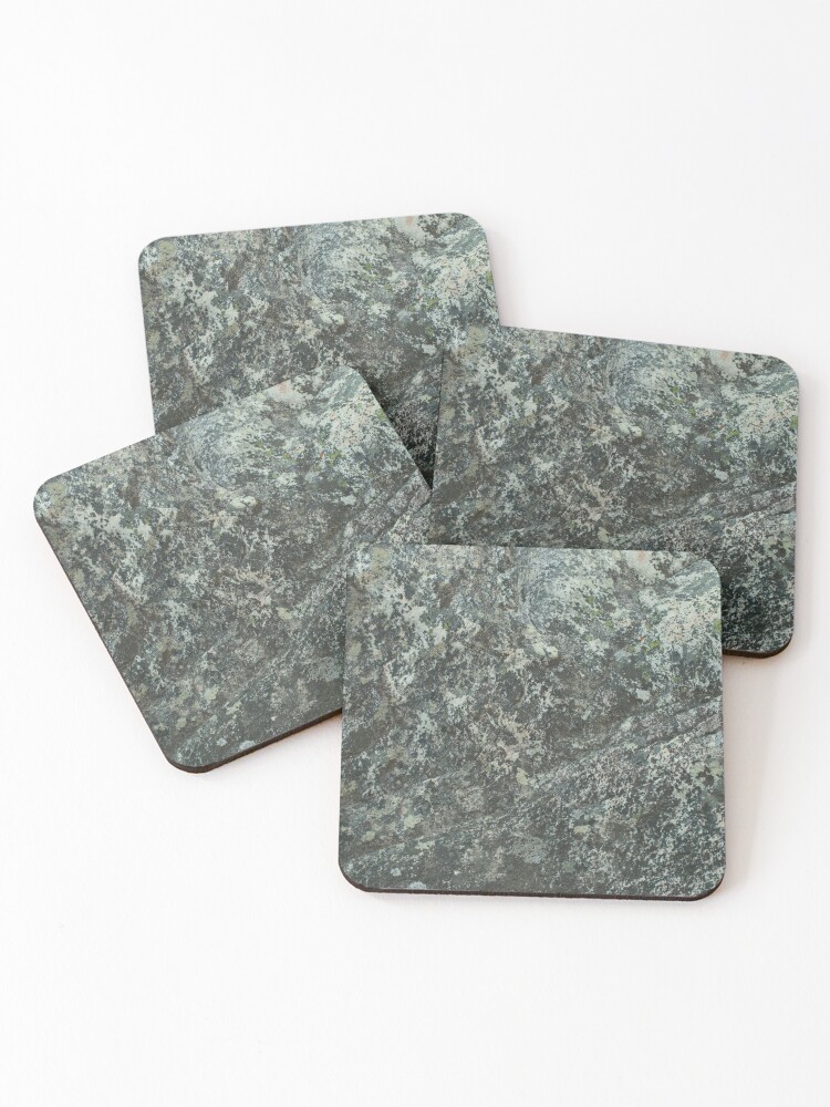 Thumbnail 1 of 5, Coasters (Set of 4), Rock face texture grey designed and sold by Moon-Raker.