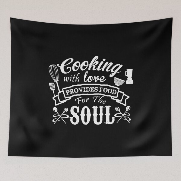 Item preview, Cooking with love provides food for the soul - Awesome cooking lover Gift designed and sold by Teenation9.
