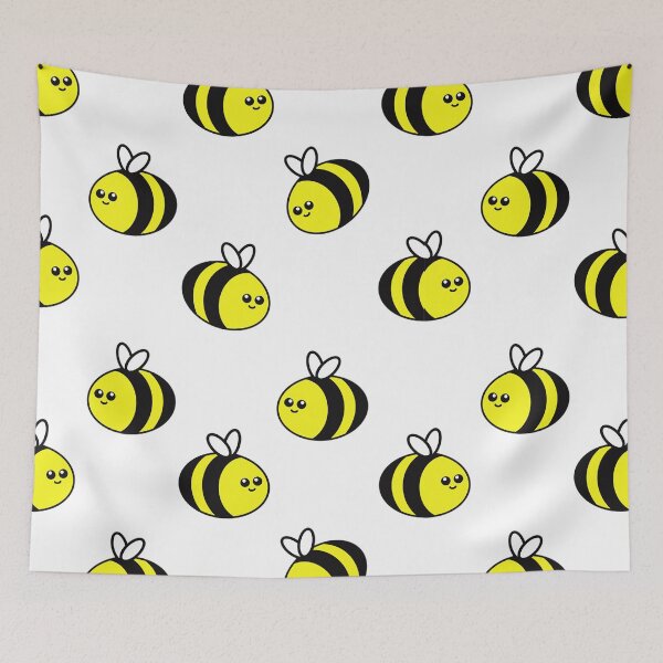 Item preview, Kawaii Bee Pattern designed and sold by Funful.