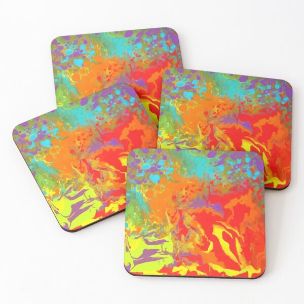 Item preview, Bright Acrylic Abstract Picture In 250 Spot Colours designed and sold by carlarmes.