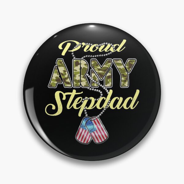 Item preview, Proud Army Stepdad - Camo US Flag Dog Tag Military Father Gift designed and sold by DesignCube.