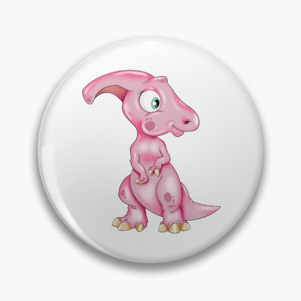 Item preview,  Cute Pink  Saurolophus Dinosaur designed and sold by Balazs Borzon.
