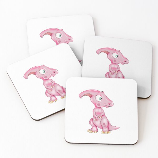 Item preview,  Cute Pink  Saurolophus Dinosaur designed and sold by Balazs Borzon.