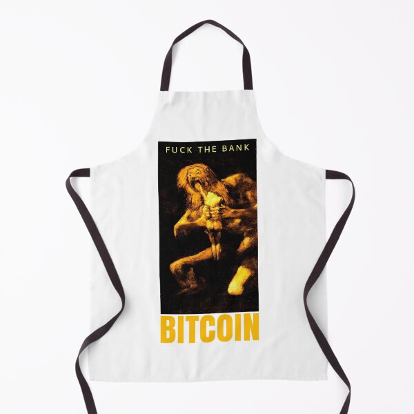 Artikelvorschau, Scheiß auf die Bank! - Kaufe Bitcoin! Schwarzer Hintergrund. entworfen und verkauft von PrintPit.