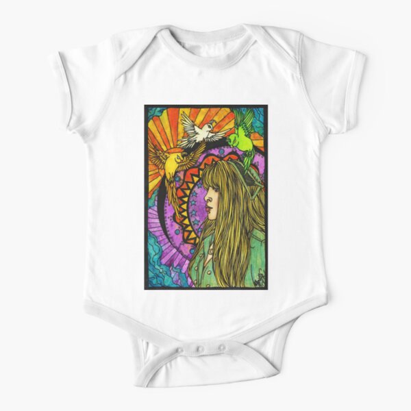 Three Birds of Rhiannon Short Sleeve Baby One-Piece