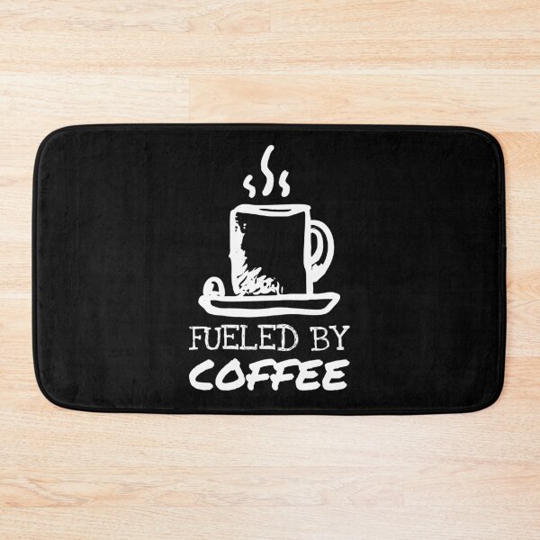 Item preview, Fueled By Coffee Quote Doodle White designed and sold by quoteology.