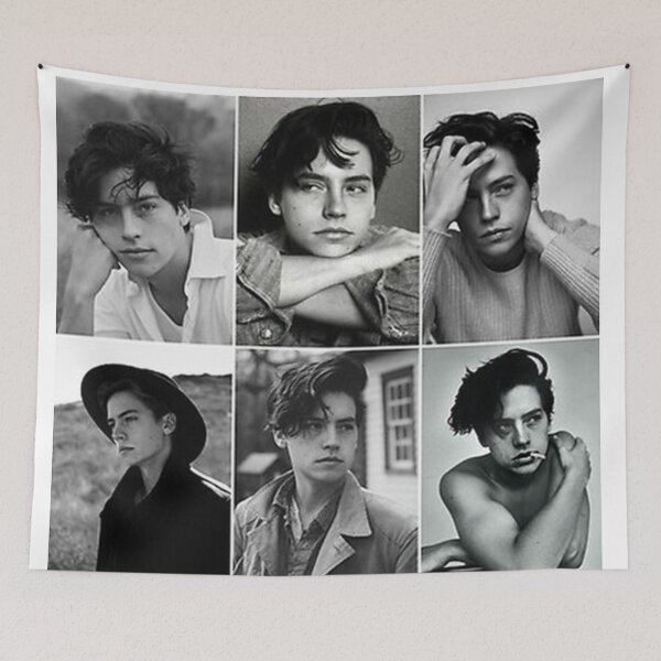 Item preview, cole sprouse black and white poster designed and sold by bazilebetty.