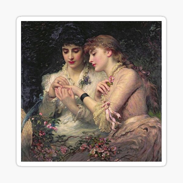 A Thorn Amidst the Roses by James Sant Glossy Sticker