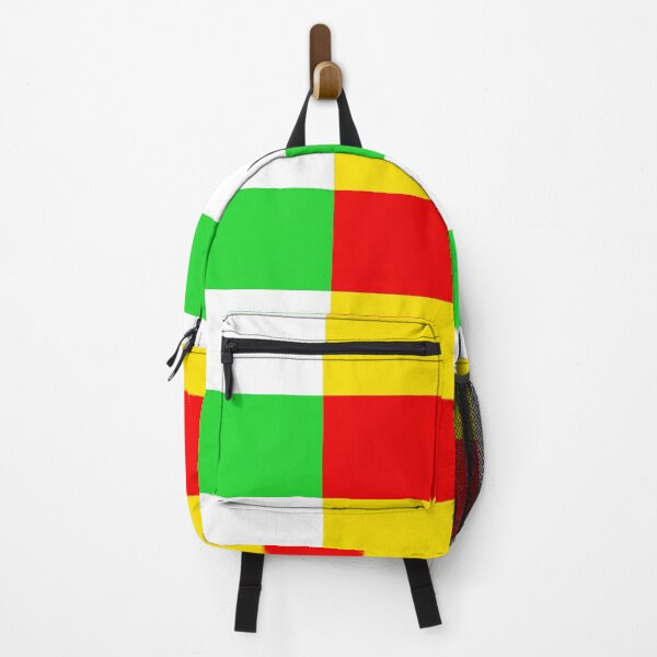 Item preview, Multicolored Squares ( Red, Yellow, White and Green) designed and sold by FiveRedBats.