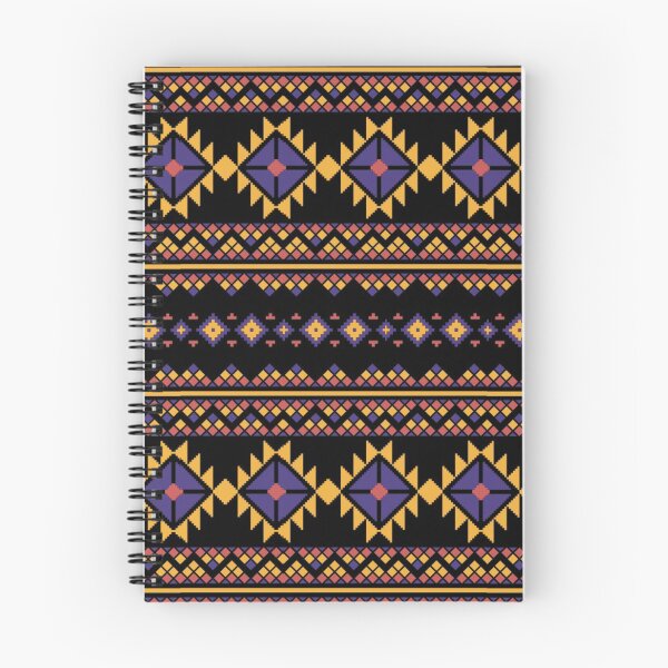 Item preview, retro zigzag with diamond formation patterns (yellow, violet and black)| line art designed and sold by Gee Creatives.
