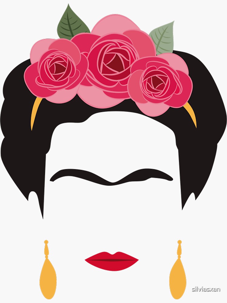 Thumbnail 3 of 3, Sticker, Frida Kahlo designed and sold by silviasxan.