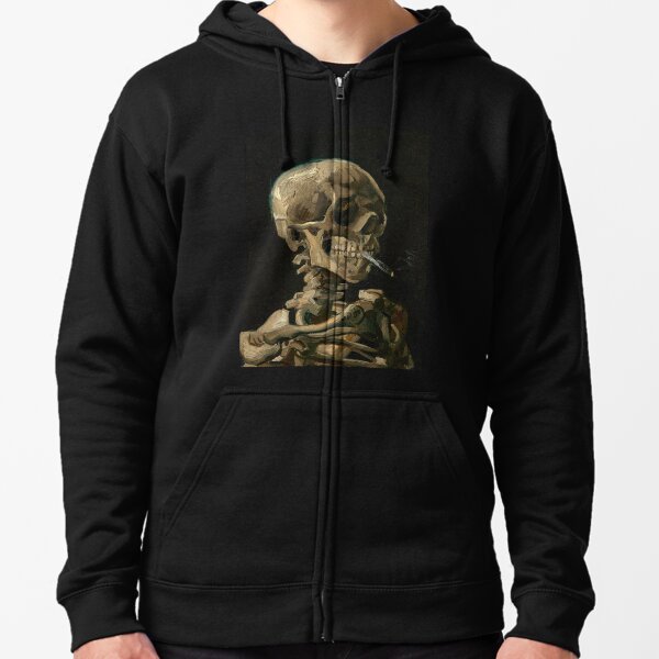 Van Gogh - Head of a Skeleton Zipped Hoodie