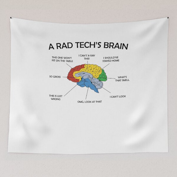 Item preview, What Goes On In The Mind Of A Radiology Tech designed and sold by GriffsGraphix.