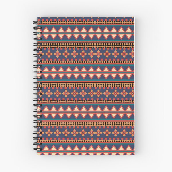 Item preview, retro zigzag, diamond and floral patterns (orange, red, violet and black)| line art designed and sold by Gee Creatives.
