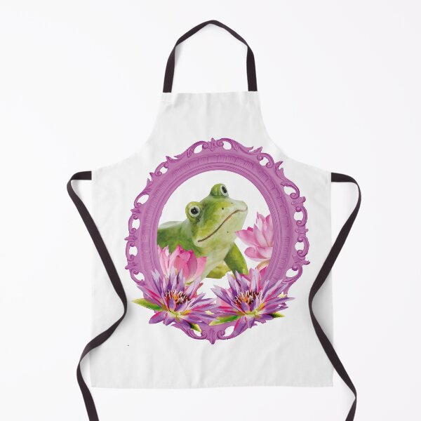 Item preview, Frog with Pink Lotos Flowers Frame designed and sold by Move-Art.