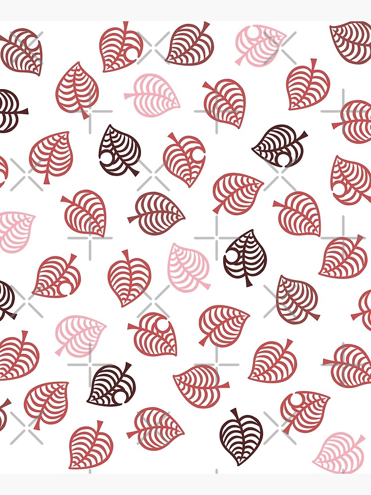 Nook Leaf Aloha Logo - Red and Pink on White by TheMajesticGoat