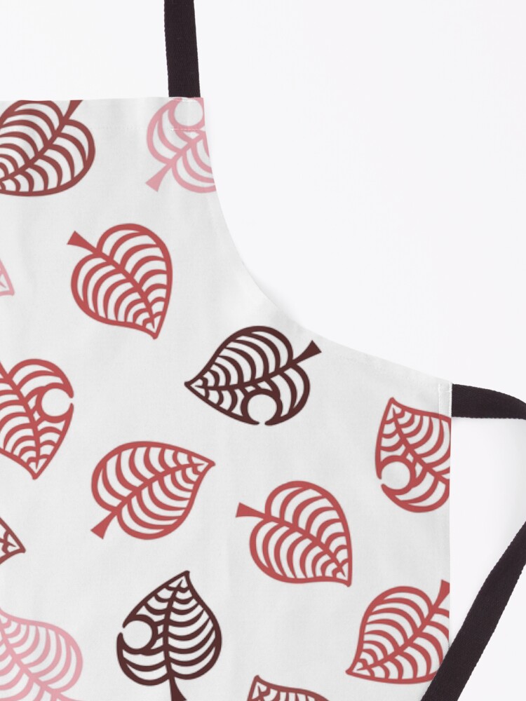 Alternate view of Nook Leaf Aloha Logo - Red and Pink on White Apron
