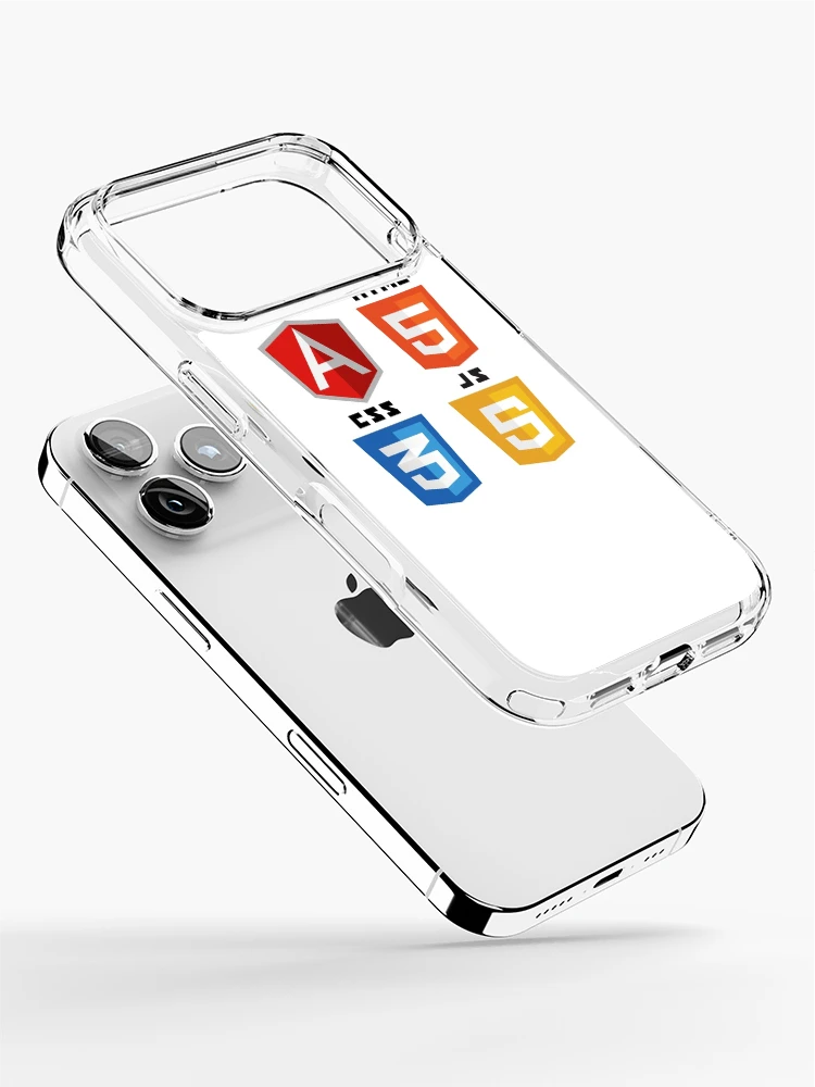 Imagen 2 de 5, Funda de iPhone con la obra programación web angular html5 css3 javascript logo, diseñada y vendida por developerfriday.
