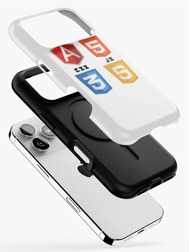 Imagen 2 de 4, Funda de iPhone con la obra programación web angular html5 css3 javascript logo, diseñada y vendida por developerfriday.