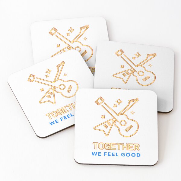 Item preview, Guitars Together We Feel Good Gold designed and sold by acceleratorhams.
