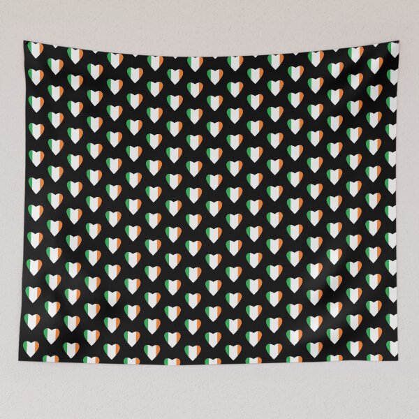 Item preview, Bandera de corazón irlandesa pequeña designed and sold by Dialectable.