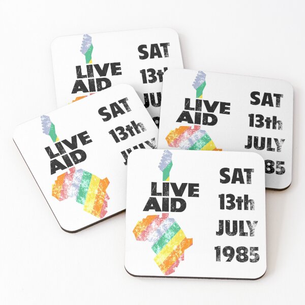 Item preview, Live Aid 1985 24x36 test black and colors designed and sold by Andrea Gatti Art.