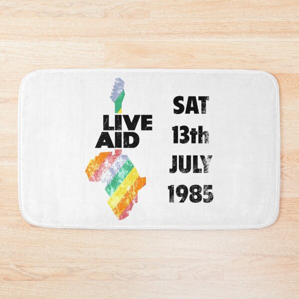 Item preview, Live Aid 1985 24x36 test black and colors designed and sold by Andrea Gatti Art.