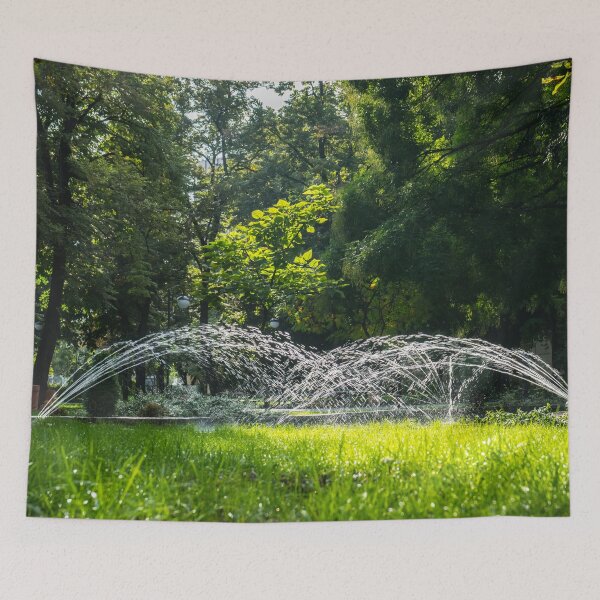Item preview, Refreshing Summer - Sitting on the Grass by the Fountain designed and sold by Georgia Mizuleva.