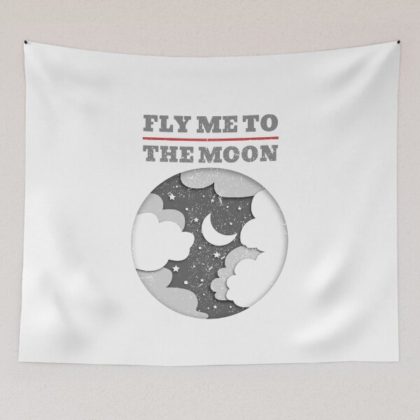 Item preview, Fly Me To The Moon designed and sold by BlueCloverTrend.